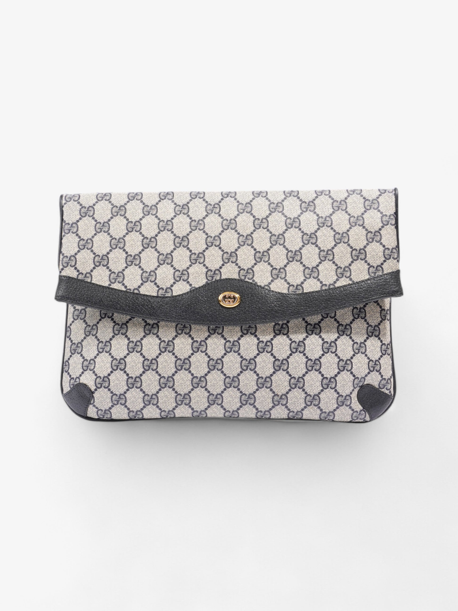 Gucci Clutch Supreme Canvas Black Clutch Bag