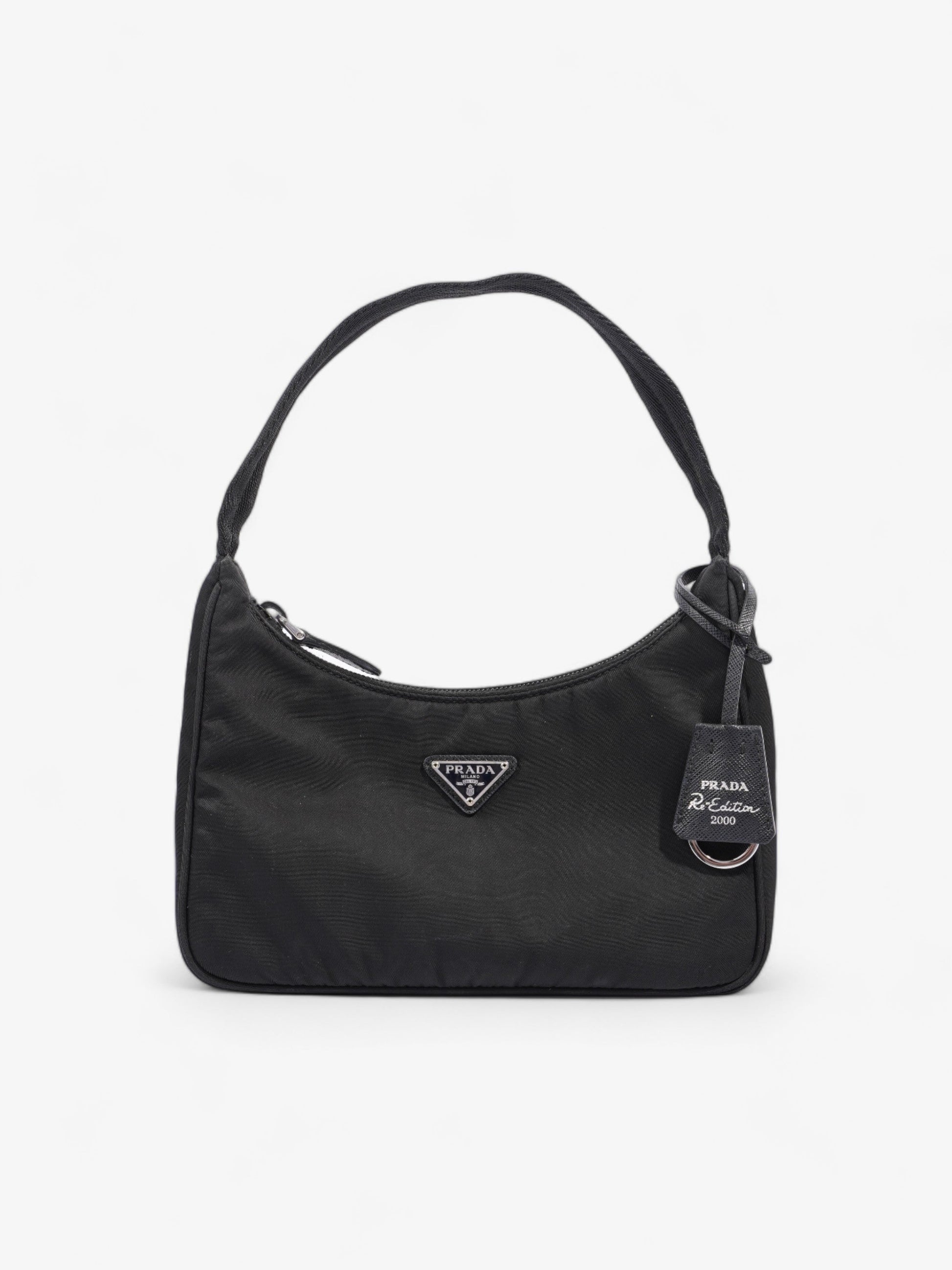 Prada Re Edition Re Shoulder Bag Nylon Black Black Re Nylon