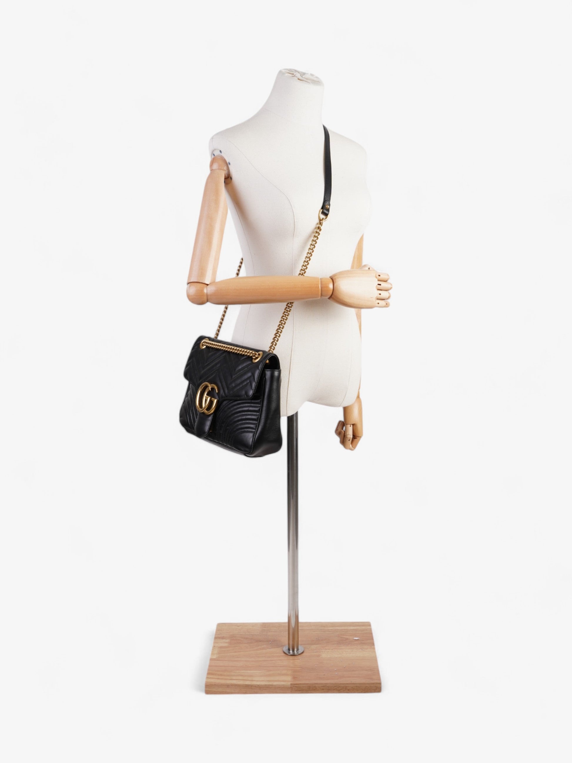 Gucci Marmont Medium Shoulder Bag Leather Matelasse