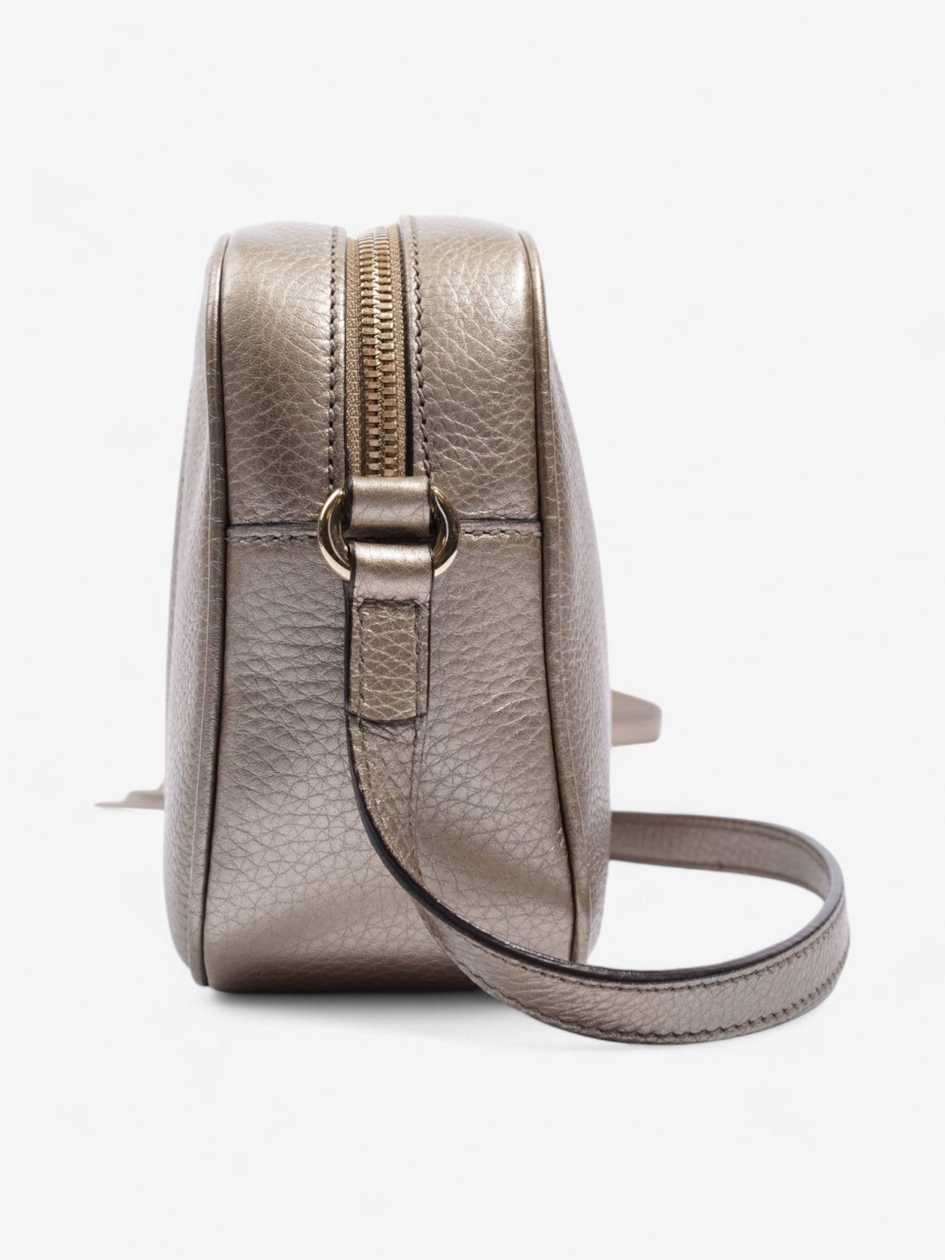 Gucci Soho Disco Bag Golden Calfskin Small Leather Beige Crossbody Bag