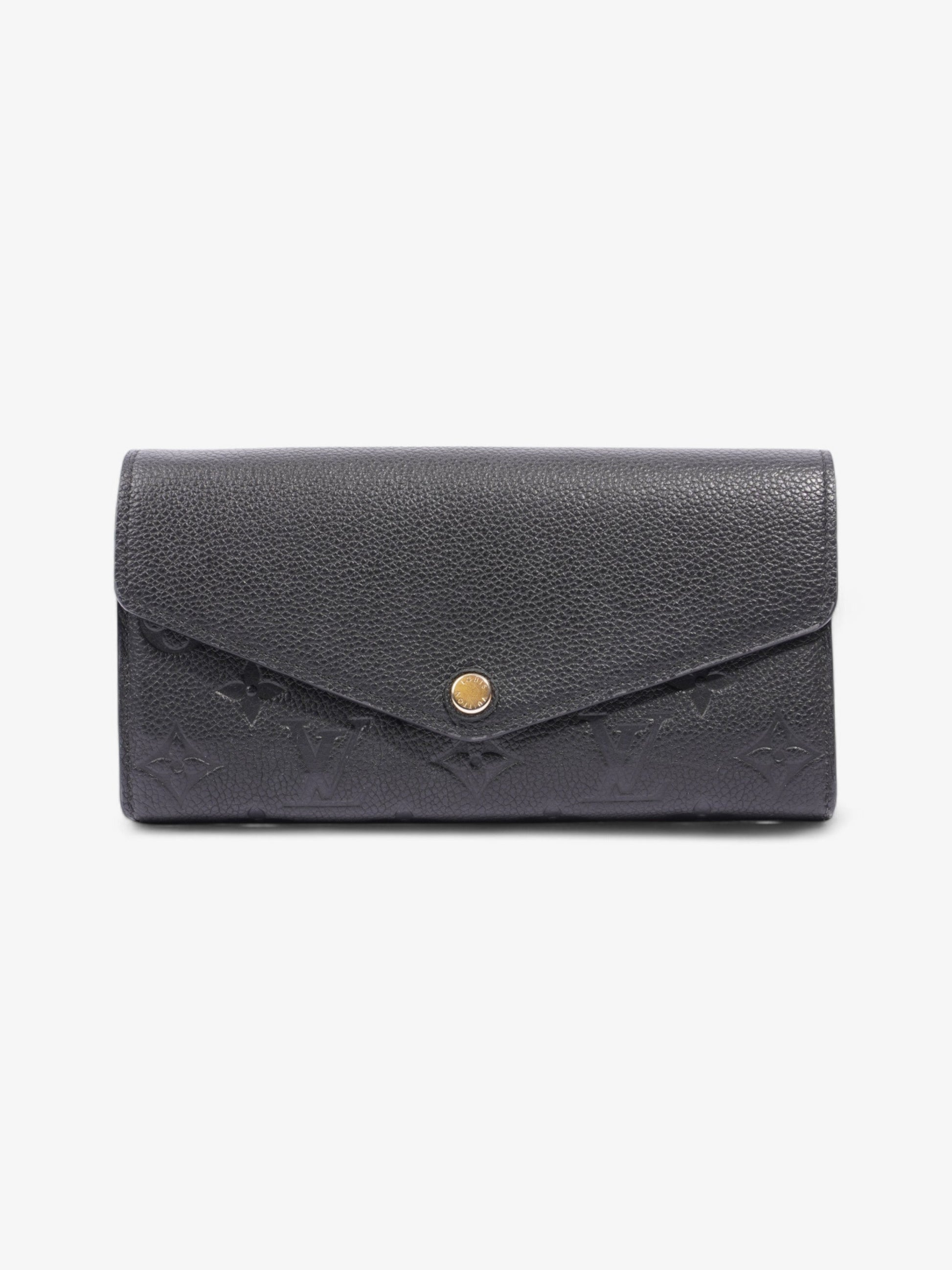 Louis Vuitton Sarah Black Leather Empreinte Wallet Case Leather 6