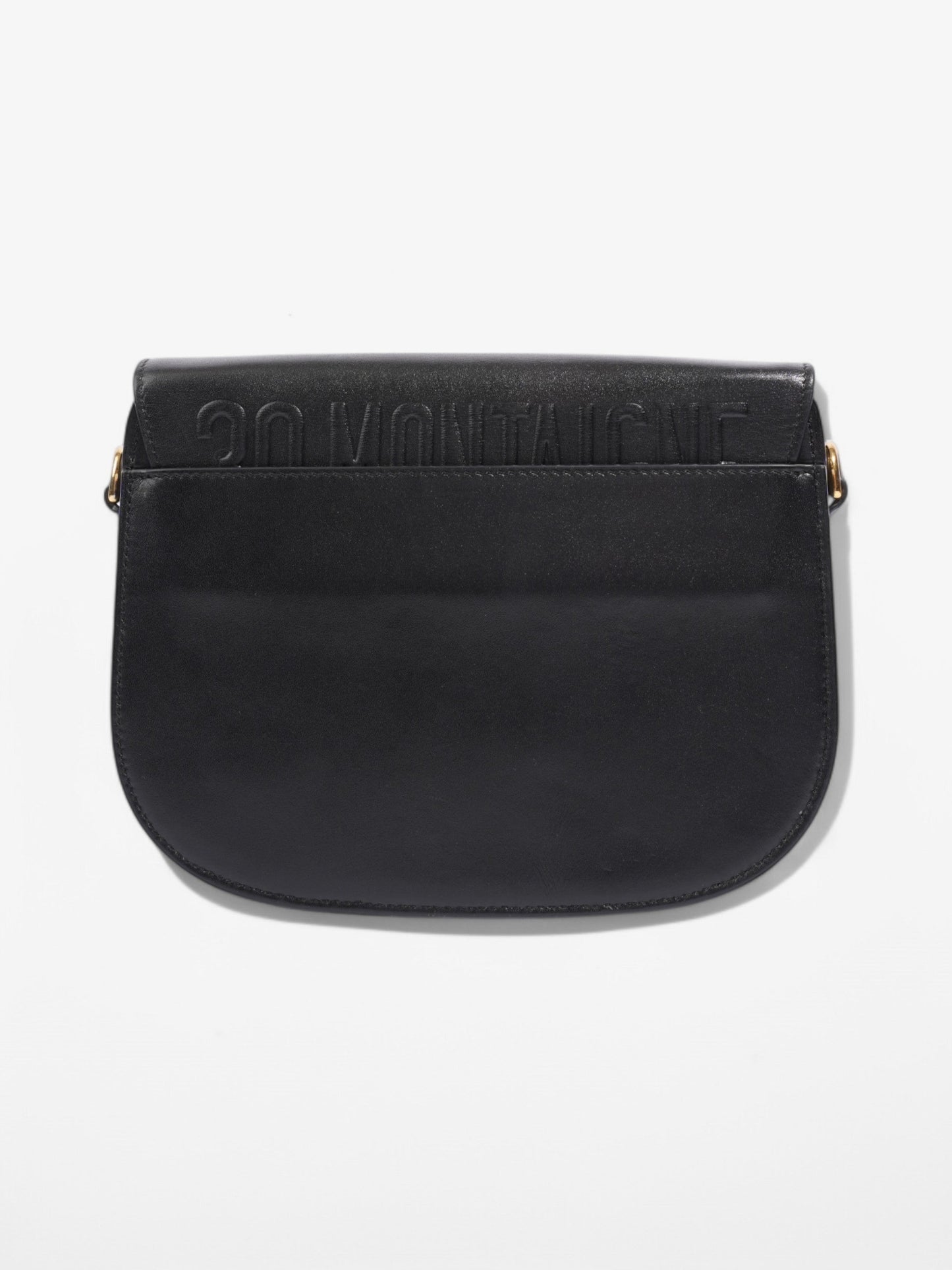Dior Christian Bobby Calfskin Crossbody Bag Leather Black Medium