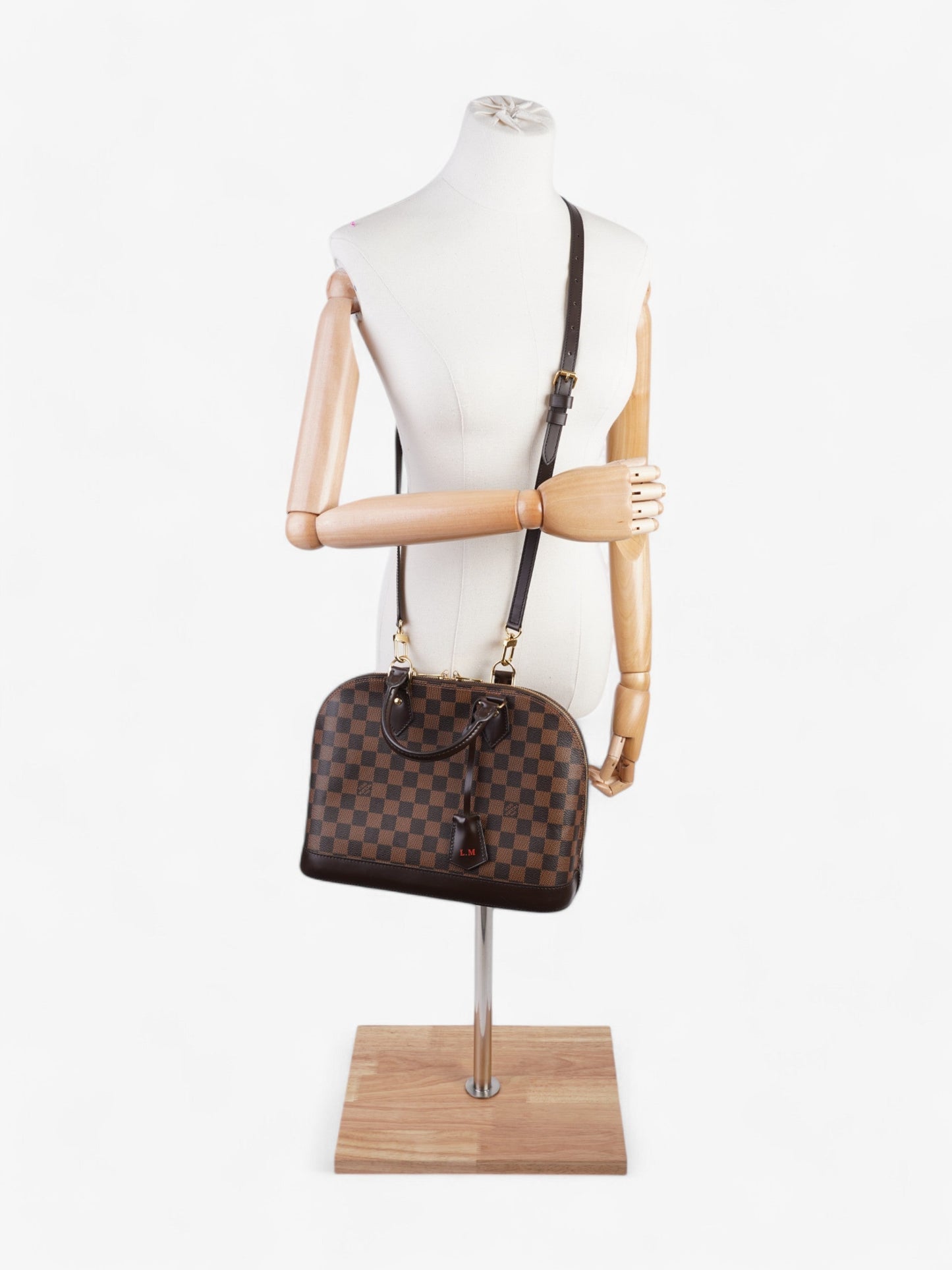 Louis Vuitton Alma Ebene Coated PM Damier Canvas Coated Canvas Apparel