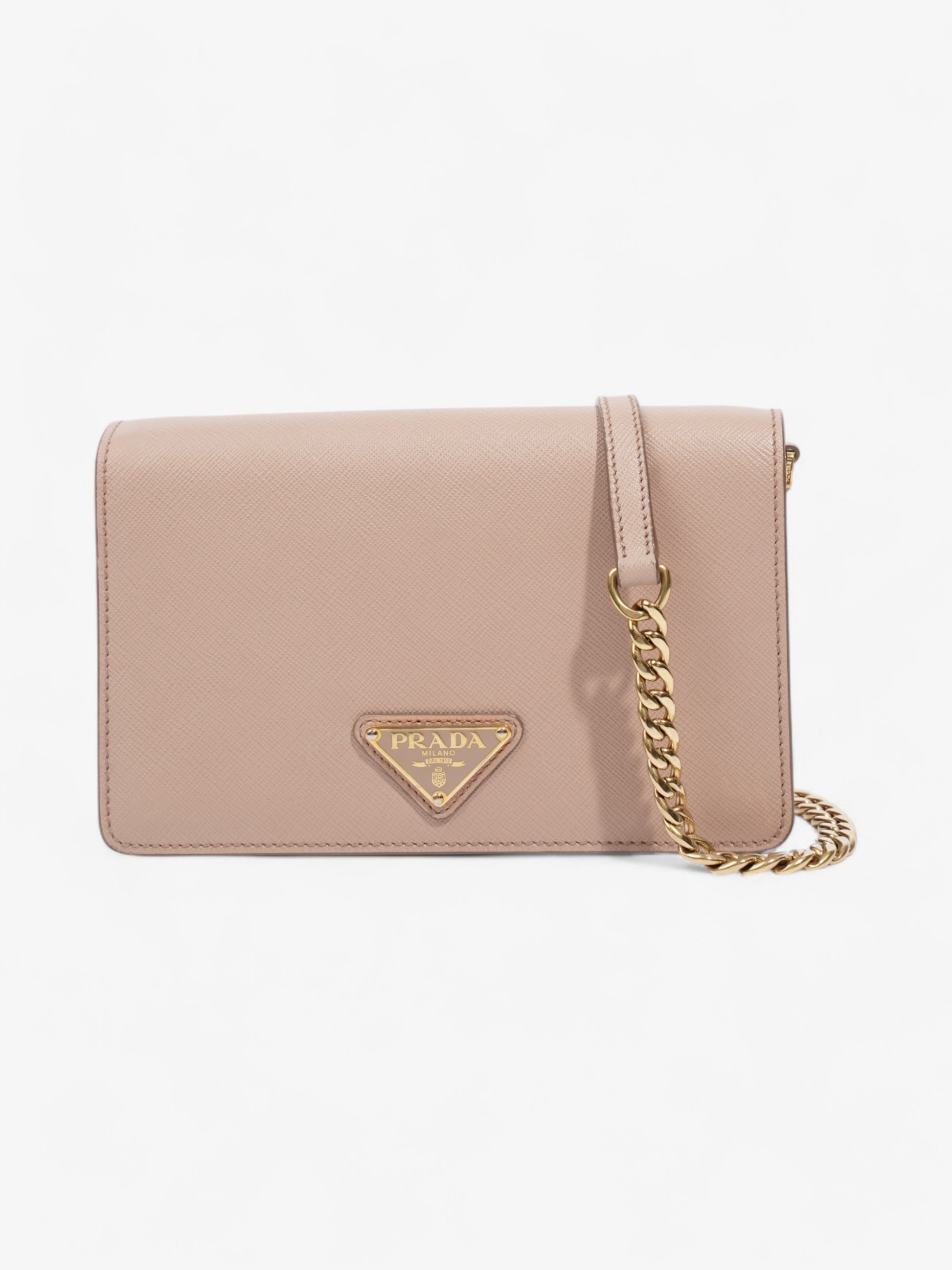 Prada Crossbody Bag Nude Leather Saffiano