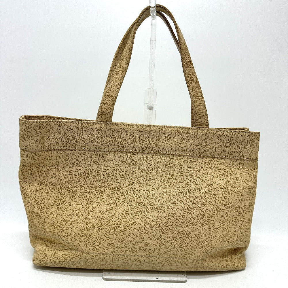Chanel Caviar skin COCO Mark CC Beige Tote Bag