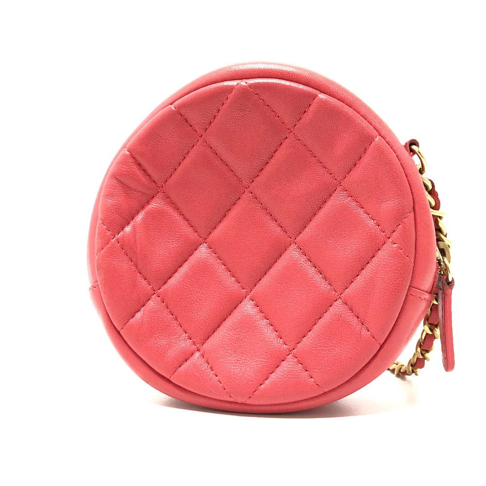 Chanel lambskin type CC COCO Mark Matelasse Pink Shoulder Bag