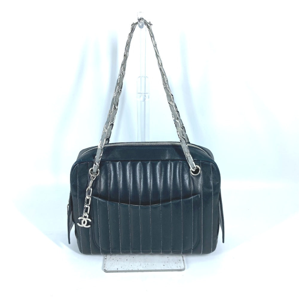 Chanel Mademoiselle Black Leather Shoulder Bag
