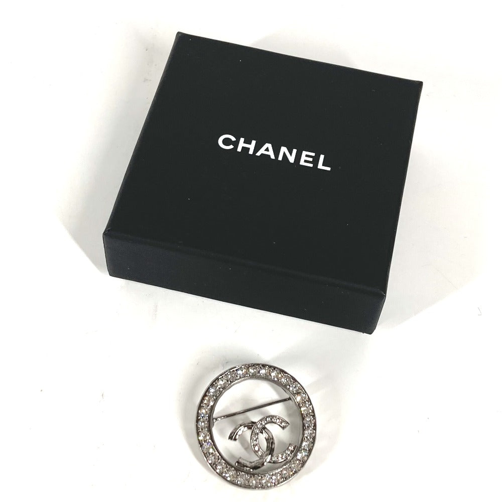 Chanel Brooch stone Silver Handbag