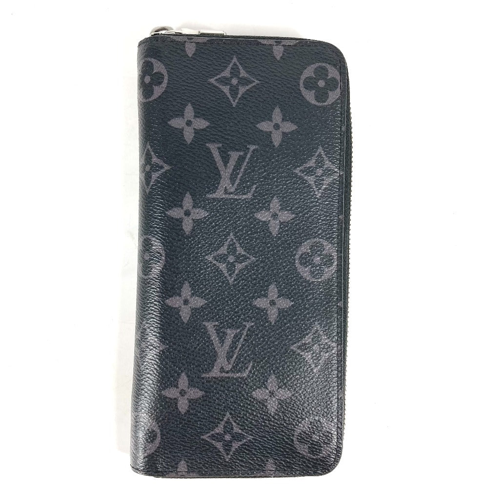 Louis Vuitton Long Purse M62295 Eclipse Monogram Canvas Black Wallet Case