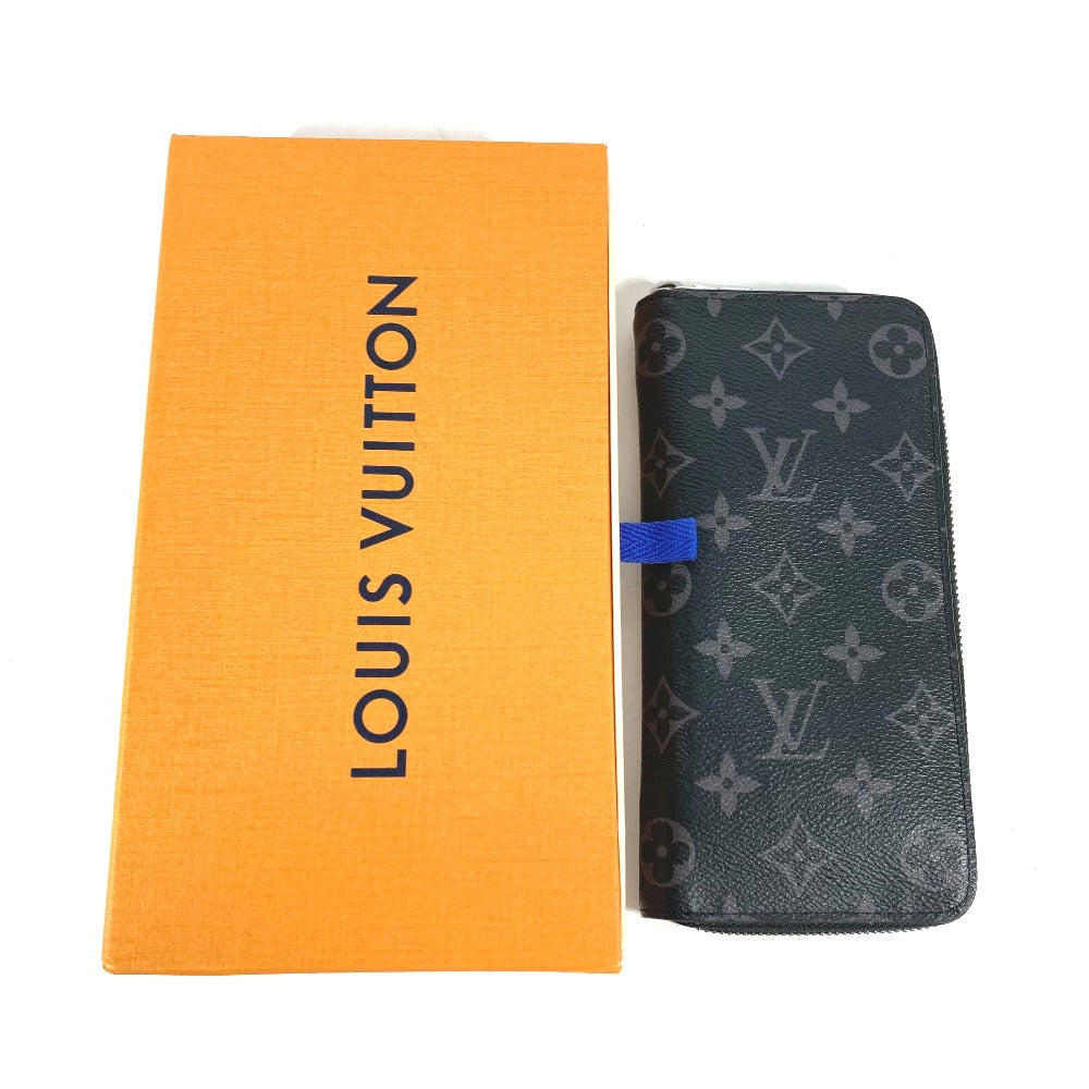 Louis Vuitton Long Purse M62295 Eclipse Monogram Canvas Black Wallet Case
