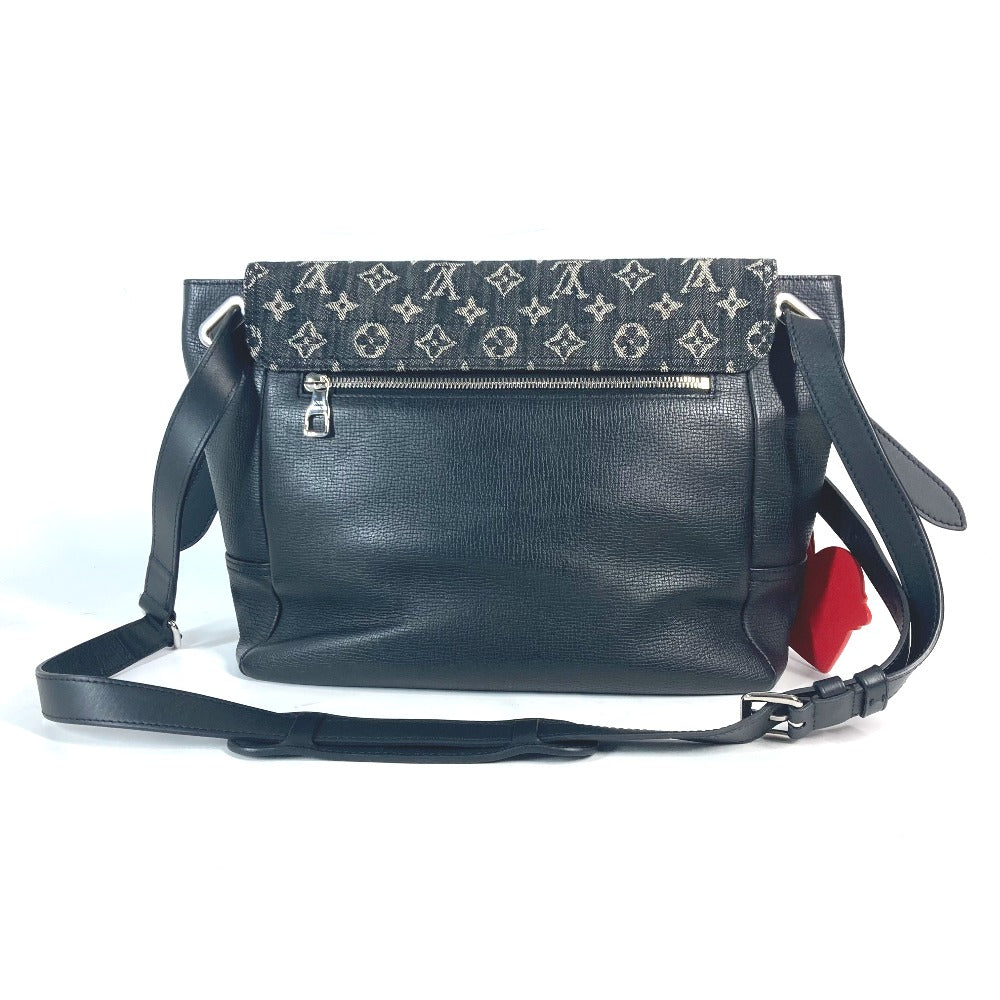 Louis Vuitton M45971 Busus Tokyo Monogram Leather Denim Black Shoulder Bag