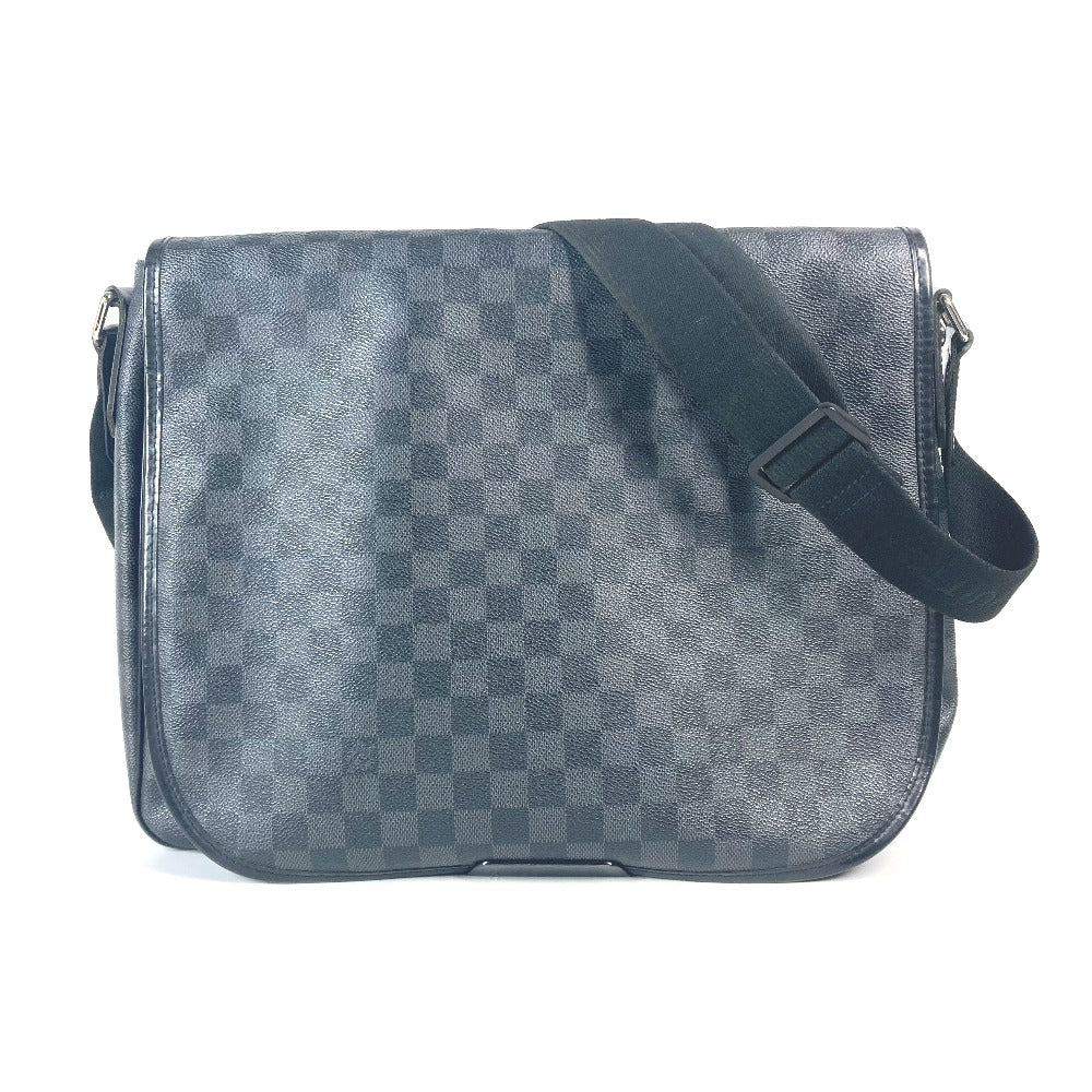 Louis Vuitton N58033 Damier Grafitto Damier Grafitte Canvas Black Shoulder Bag