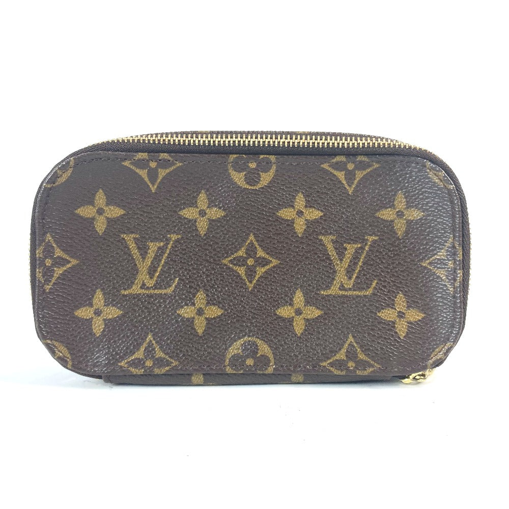 Louis Vuitton Cosmetics Pouch M47510 Truth brush Monogram Canvas Brown Handbag