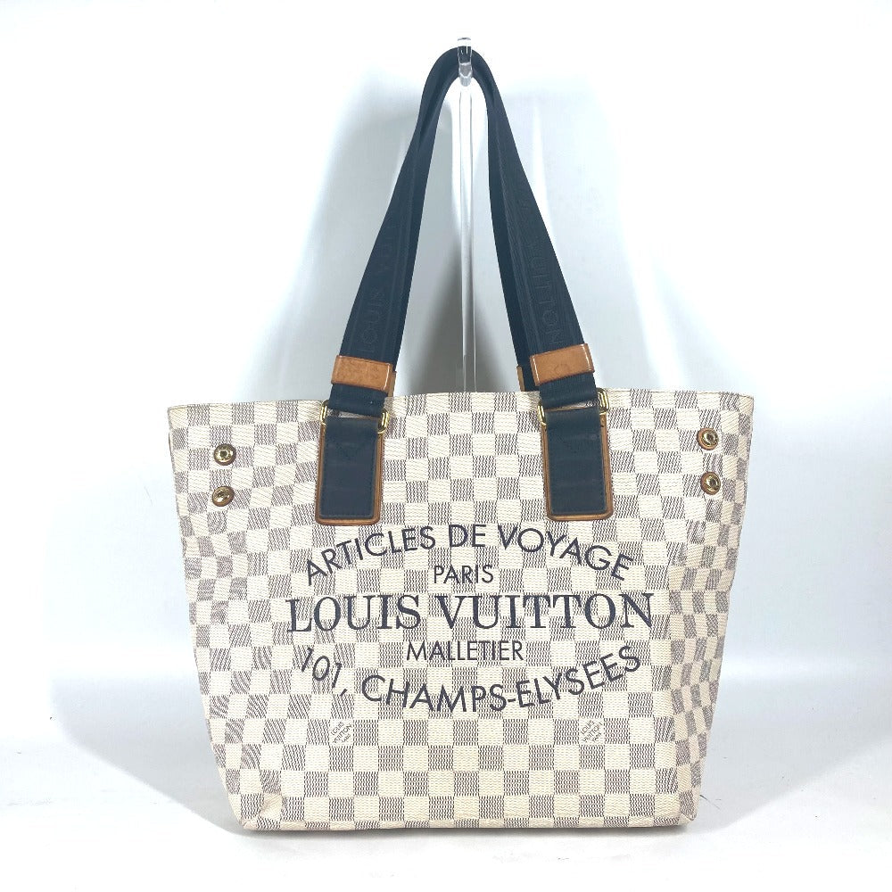 Louis Vuitton N41179 Damier Azur Damier Azul Canvas White Shoulder Bag
