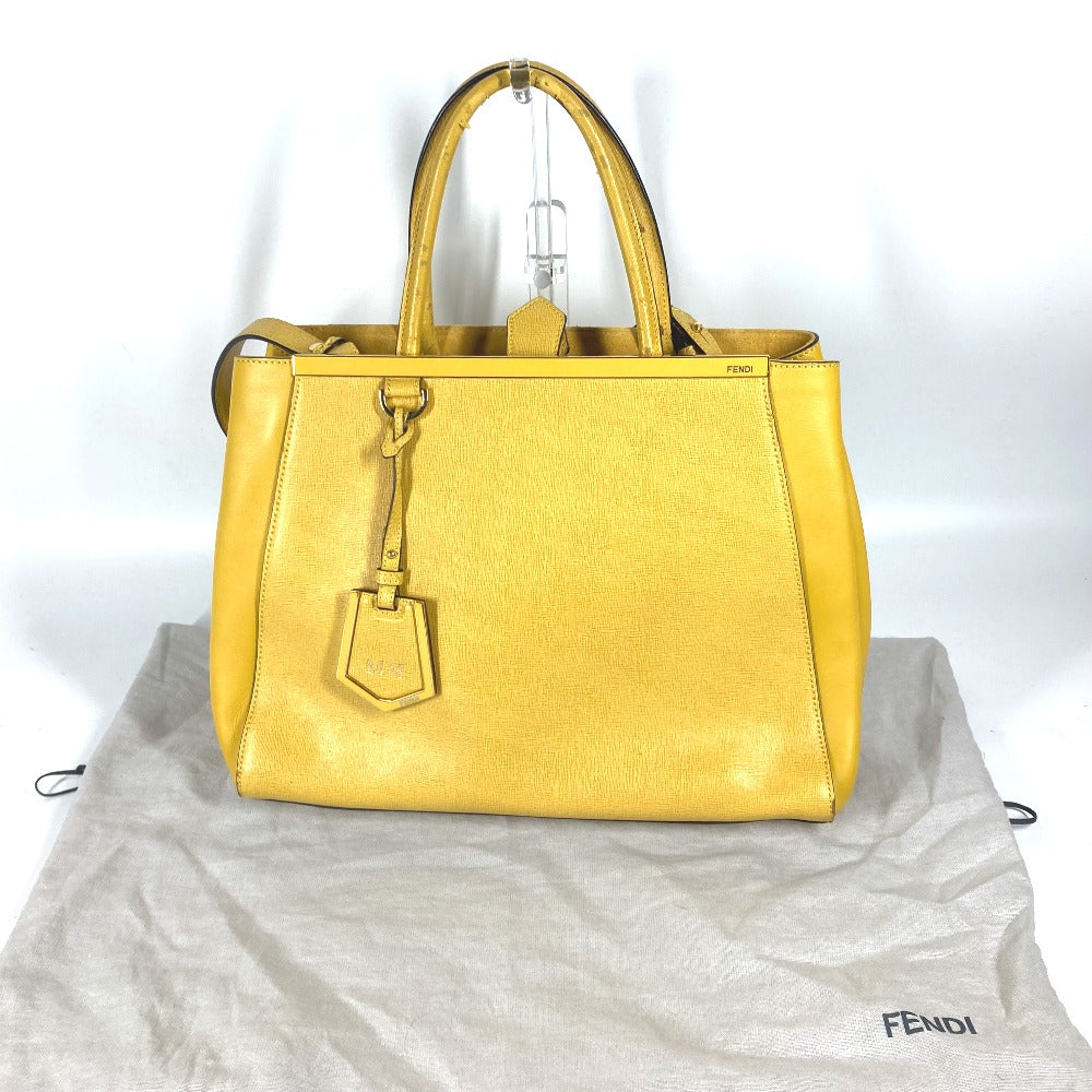Fendi Handbag 8Bh250 Shoulder Bag Shoulder Bag Tote Bag Leather Yellow