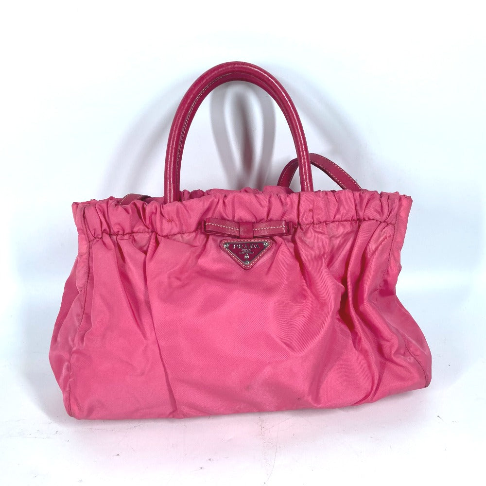Shoulder Bag Bag Ribbon Nylon Pink
