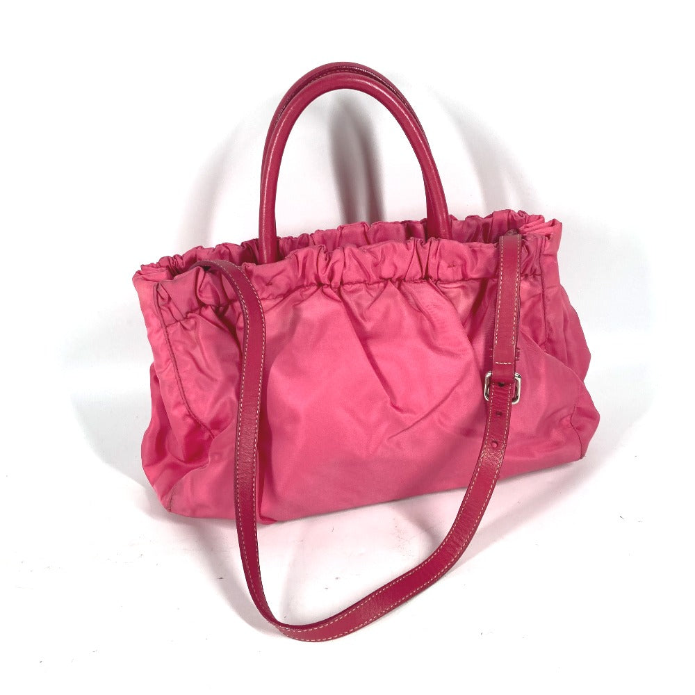 Shoulder Bag Bag Ribbon Nylon Pink