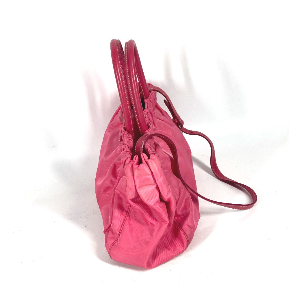 Shoulder Bag Bag Ribbon Nylon Pink