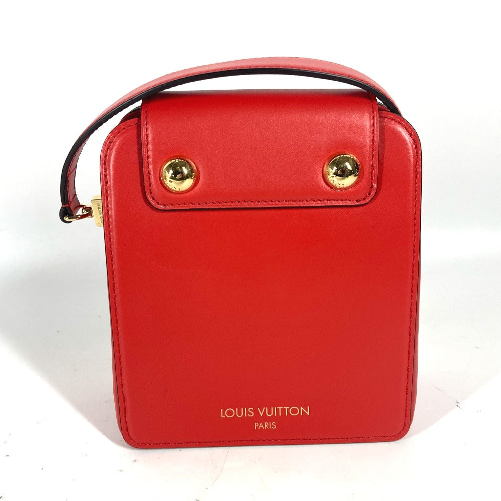 Louis Vuitton M82215 S lock XL Leather Red Logo Shoulder Bag