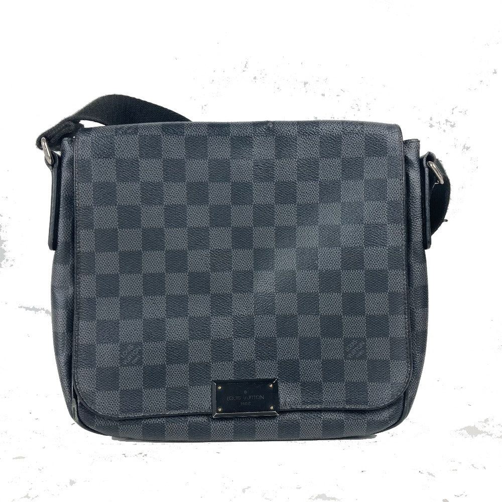 Louis Vuitton N41260 Damier Grafitto Damier Grafitte Canvas Black Shoulder Bag