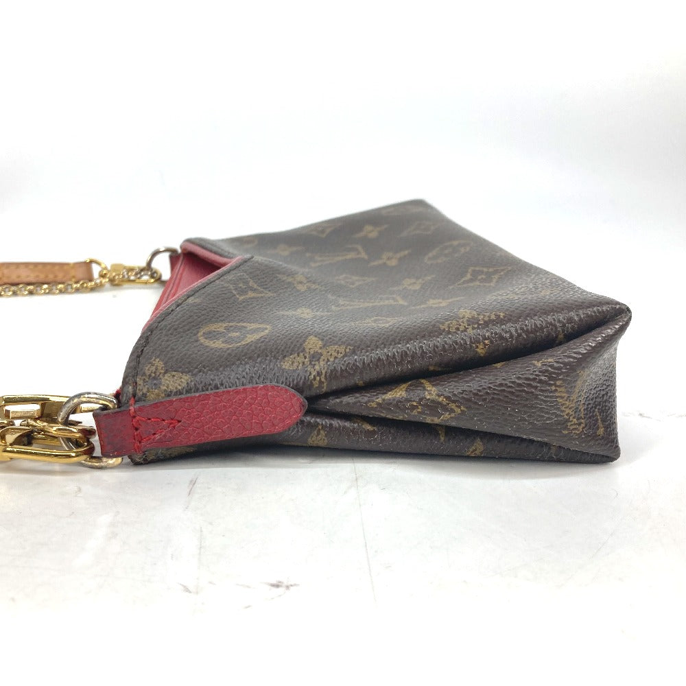 Louis Vuitton M41638 Pallas Monogram Canvas Red Shoulder Bag