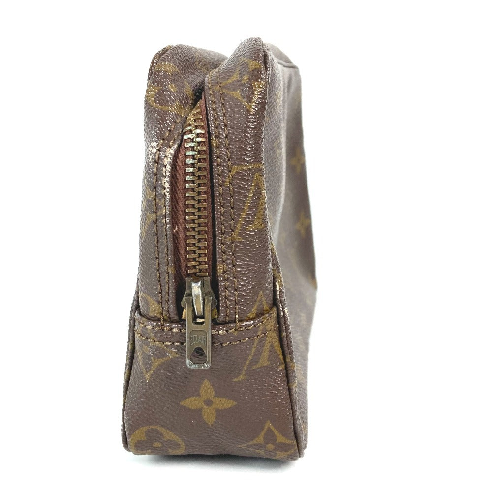 Louis Vuitton Cosmetics Pouch M47524 Truth Cracking Monogram Canvas Brown Handbag