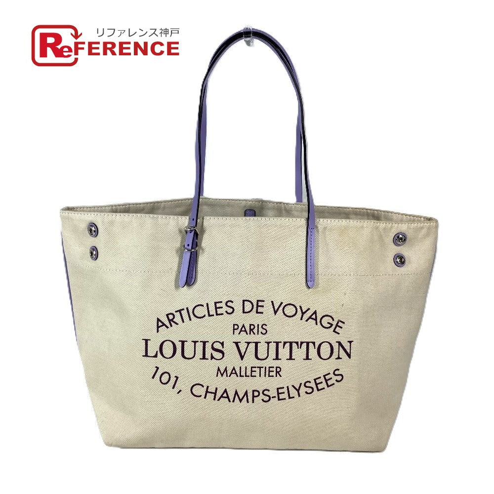 Louis Vuitton M94500 purple Summer collection Hippo Leather Canvas Shoulder Bag