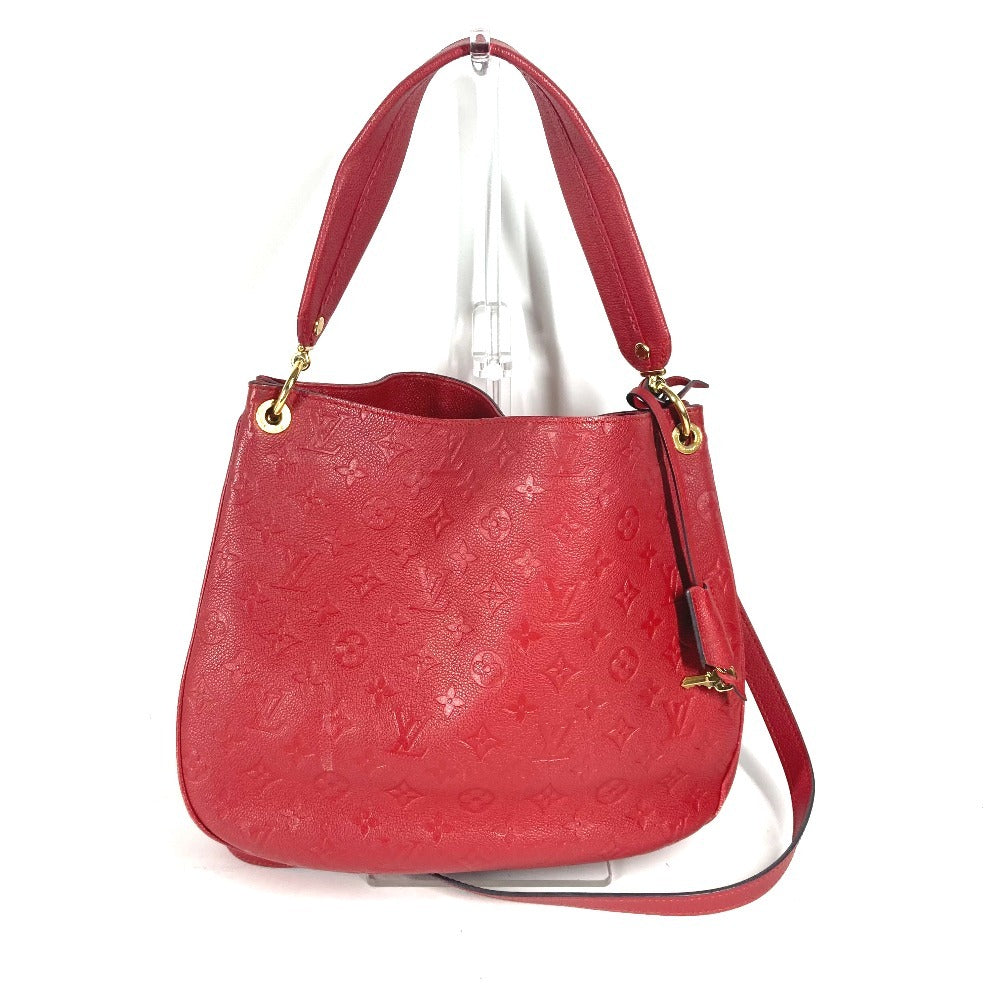 Louis Vuitton M42820 Ann Platt Ann Platt Monogram Leather Red Shoulder Bag