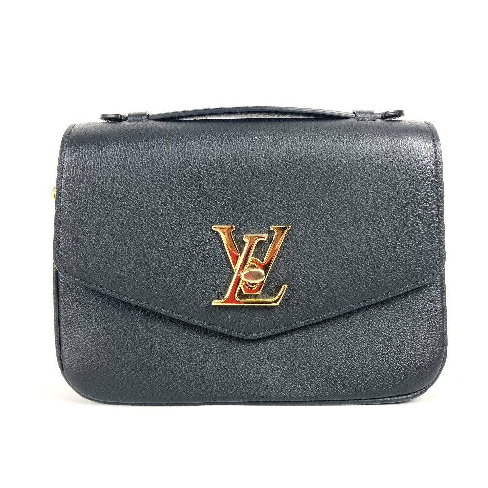 Louis Vuitton M22735 Grained Oxford Leather Calf Black Shoulder Bag
