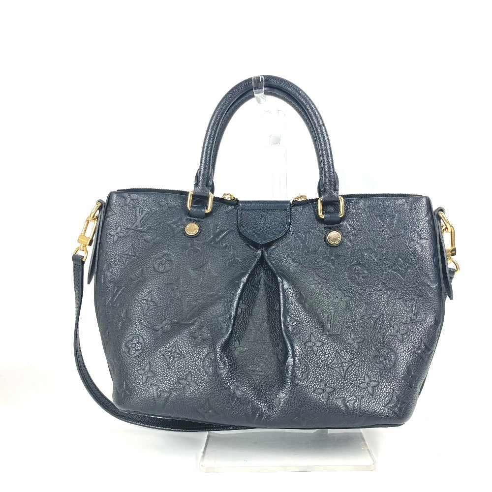 Louis Vuitton M50639 Ann Platt Ann Platt Monogram Leather Navy Shoulder Bag