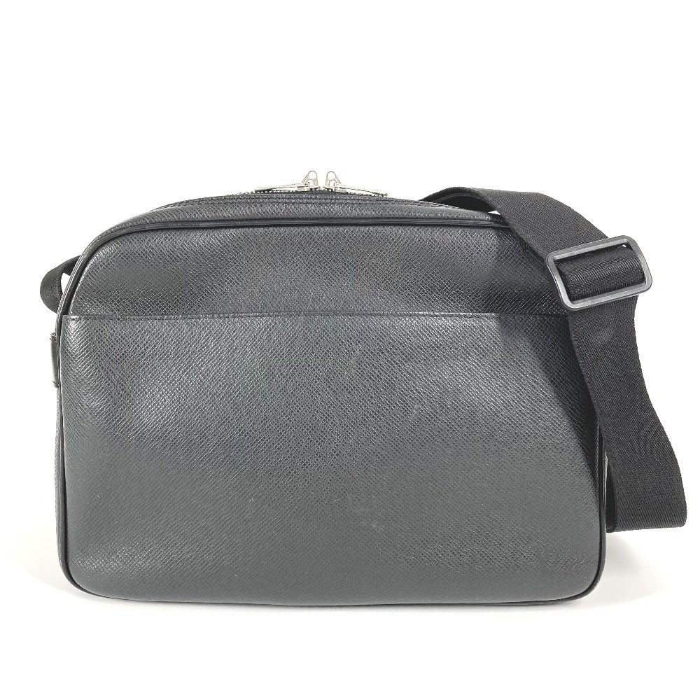 Louis Vuitton M30152 Taiga Reporter PM Leather Black Shoulder Bag