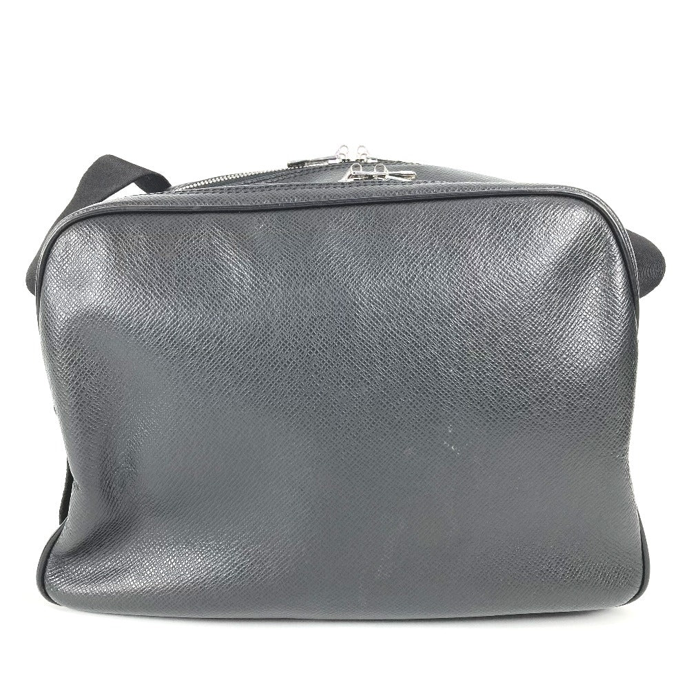 Louis Vuitton M30152 Taiga Reporter PM Leather Black Shoulder Bag