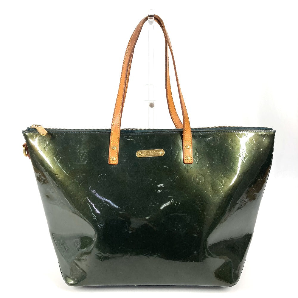 Louis Vuitton M93673 Vernis Bellevue GM Monogram Canvas Green Shoulder Bag