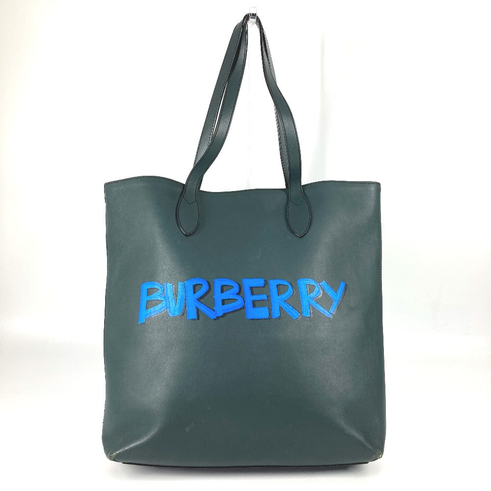 Burberry Shoulder Bag Khaki Unisex Unisex Leather Logo