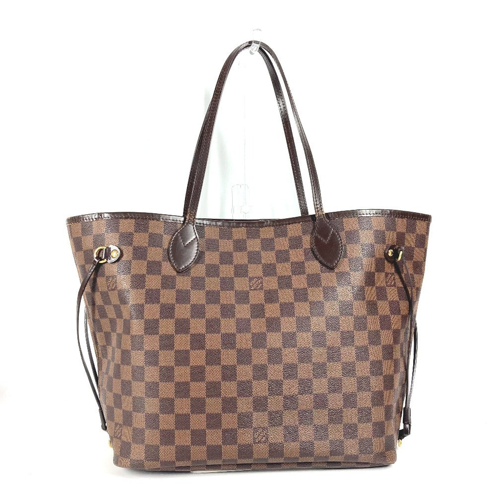 Louis Vuitton N51105 Damier Neverfull MM Canvas Brown Shoulder Bag