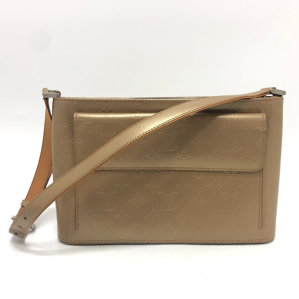 Louis Vuitton M55127 mat Alston Monogram Leather Beige Shoulder Bag