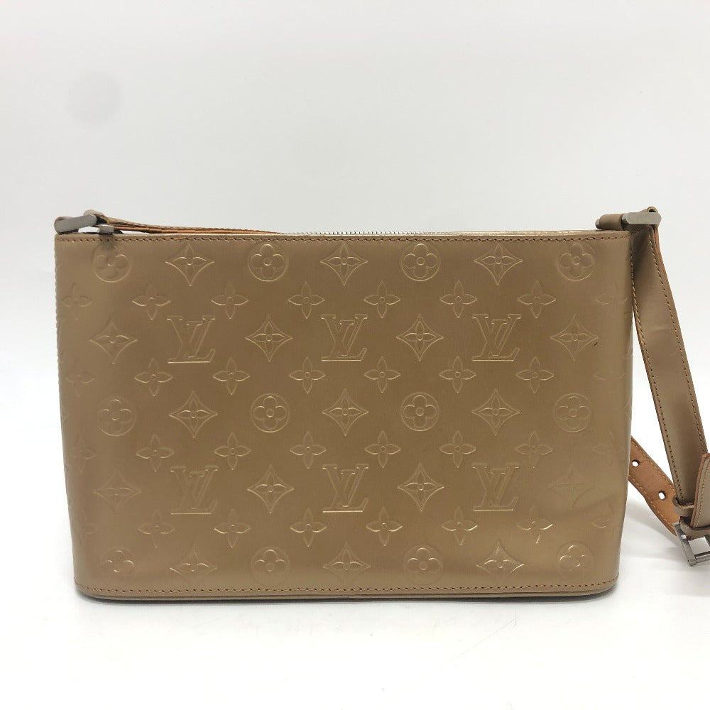 Louis Vuitton M55127 mat Alston Monogram Leather Beige Shoulder Bag