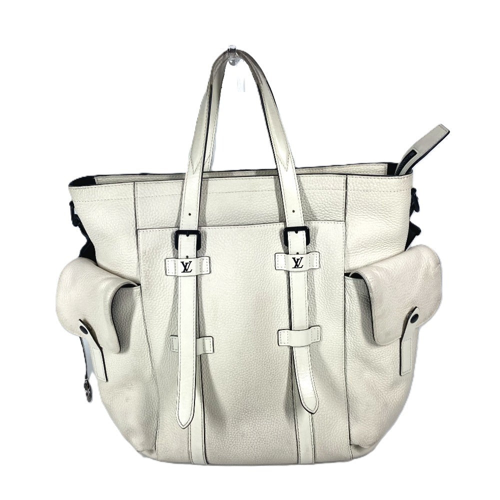 Louis Vuitton M58477 Taurillon Clemence christopher Monogram Leather White Shoulder Bag