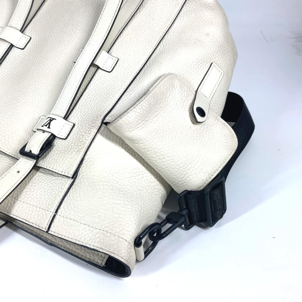 Louis Vuitton M58477 Taurillon Clemence christopher Monogram Leather White Shoulder Bag