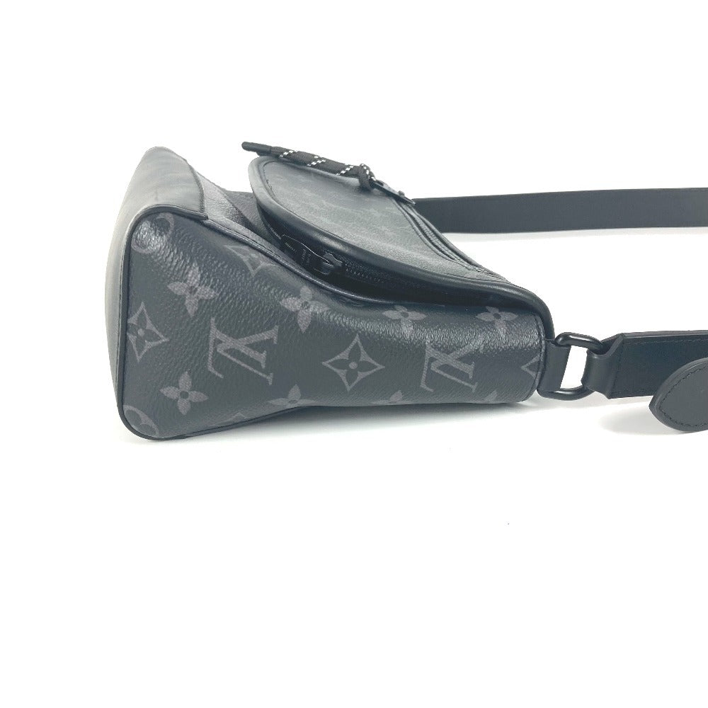 Louis Vuitton M12681 Eclipse Pulse Messenger Monogram Canvas Black Crossbody Bag