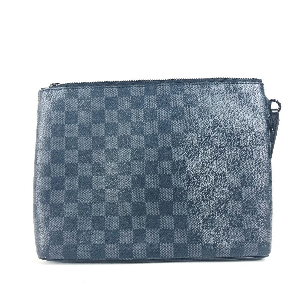 Louis Vuitton N40505 Damier Grafitto Damier Grafitte Canvas Black Clutch Bag