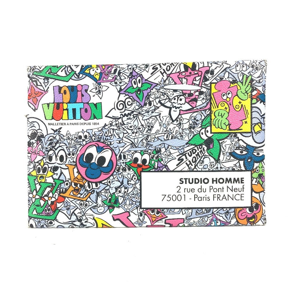Louis Vuitton Ｍ82014 comic Trio Anvelope Monogram Leather Canvas Multicolor Clutch Bag