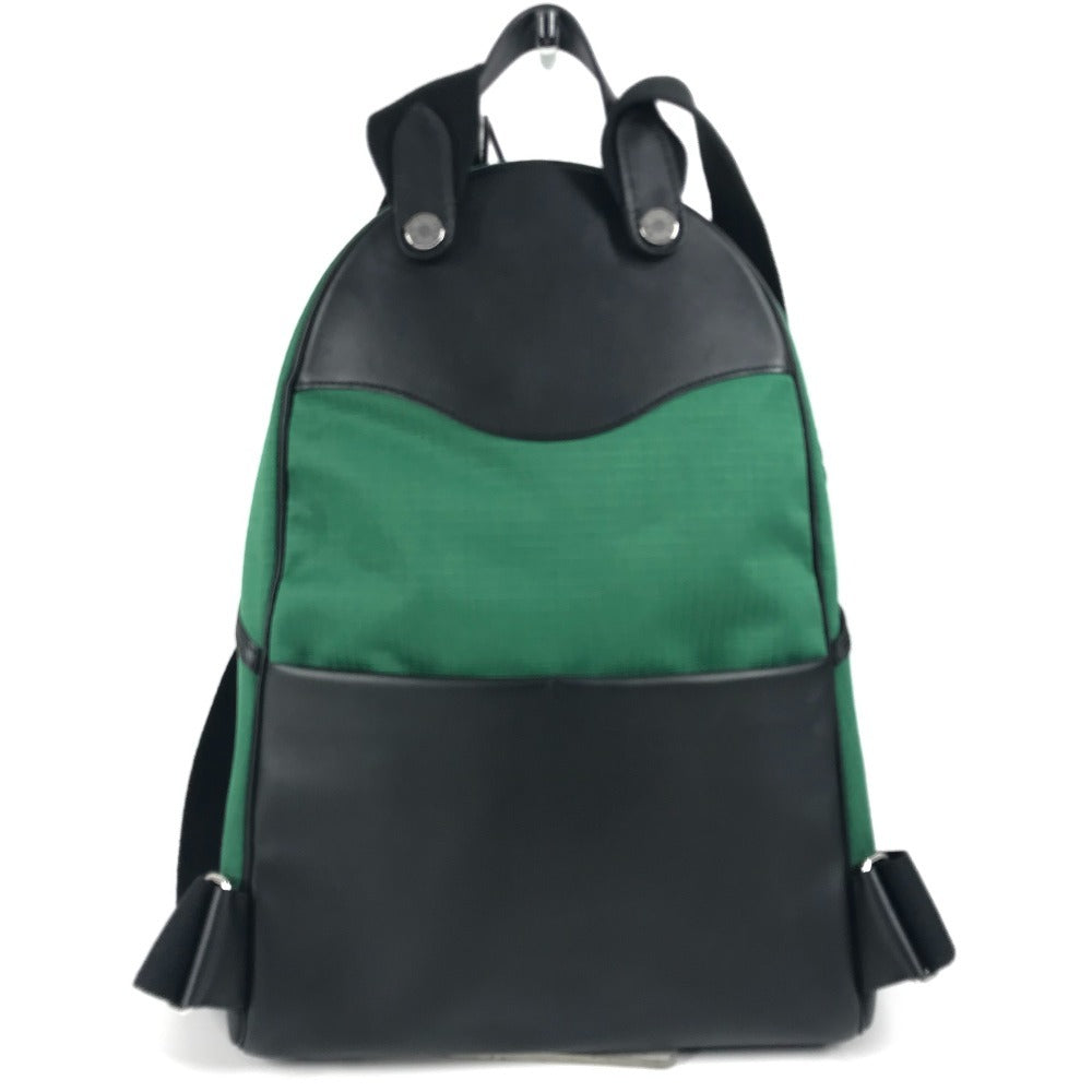 Hermes Backpack H Logo Slicked Back Handbag Leather Canvas