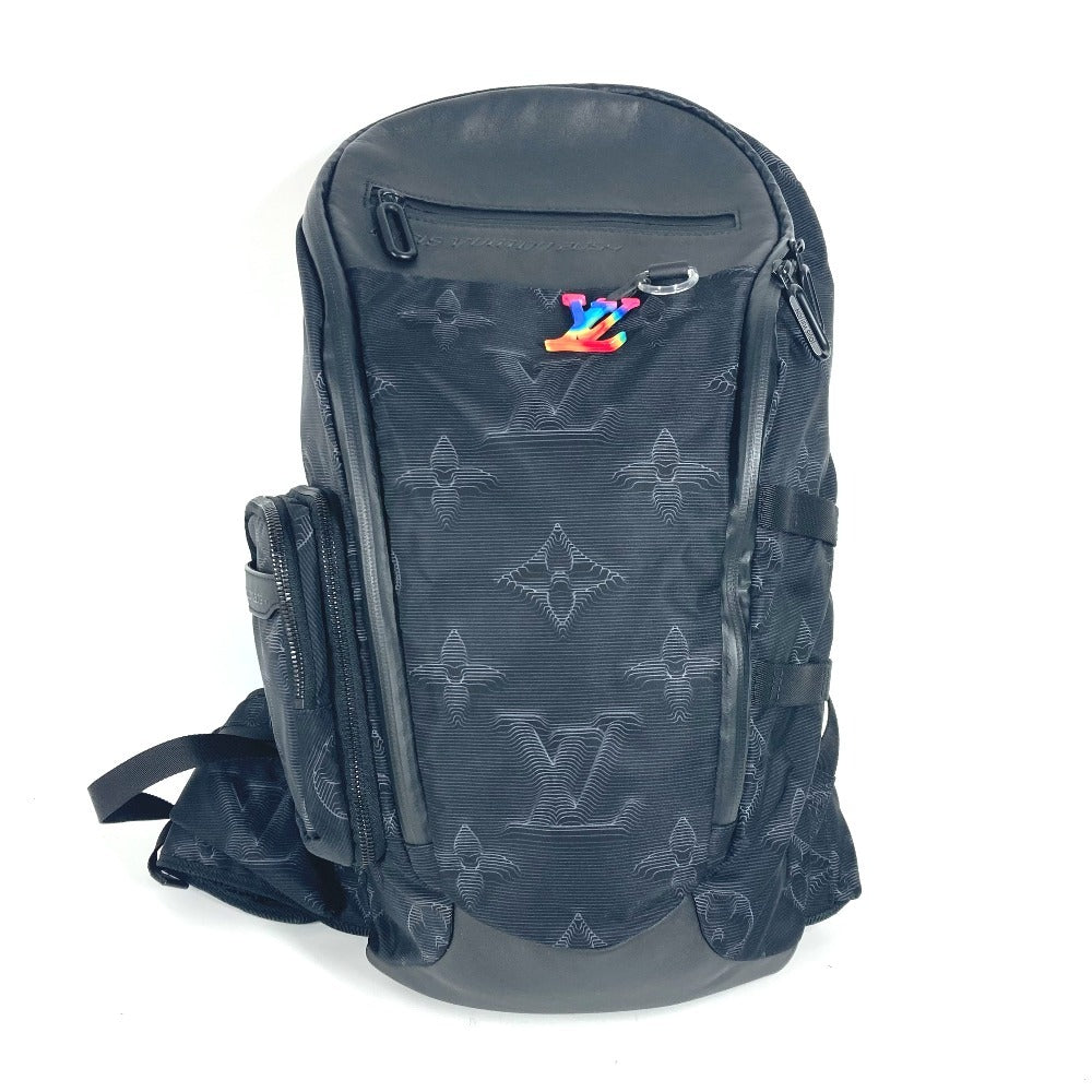 Louis Vuitton Backpack M45603 3D Mountain Backpack Monogram Leather Nylon Black