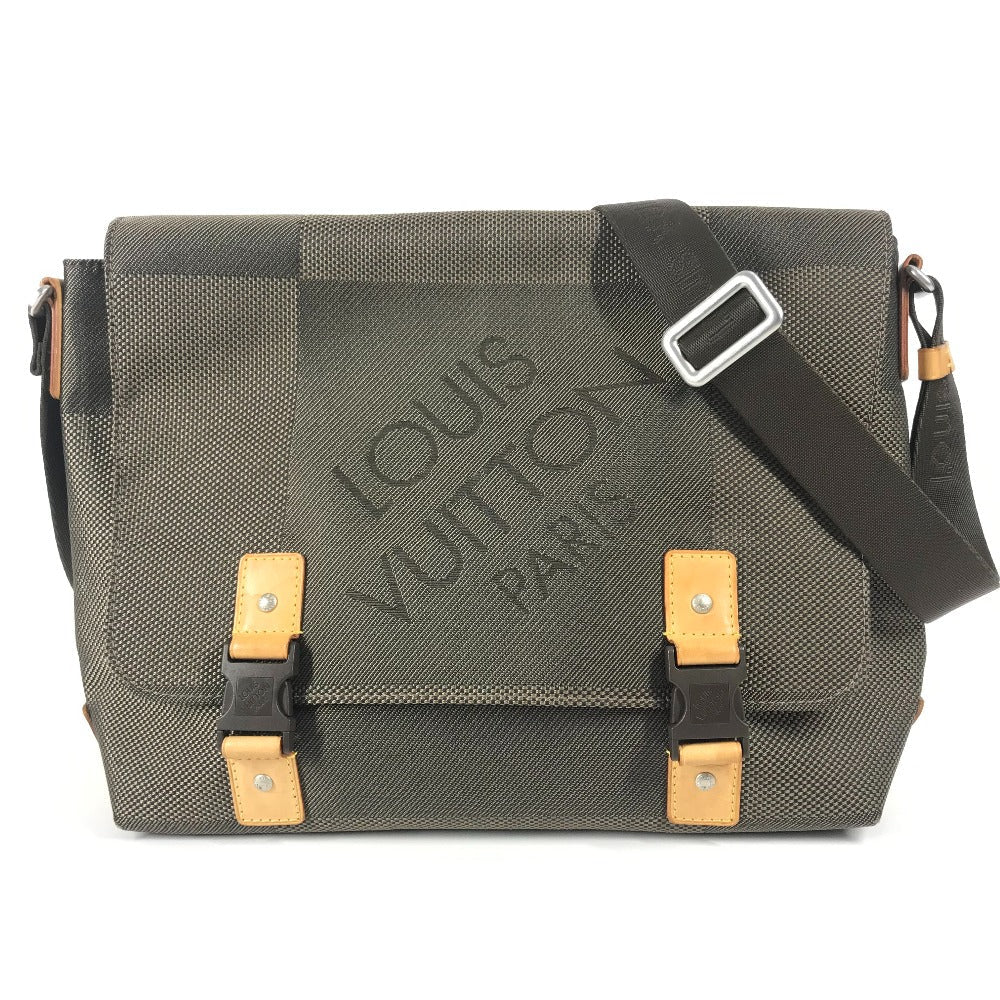 Louis Vuitton M93077 Damier Jean Damier Jean Canvas Khaki Shoulder Bag Ot 8