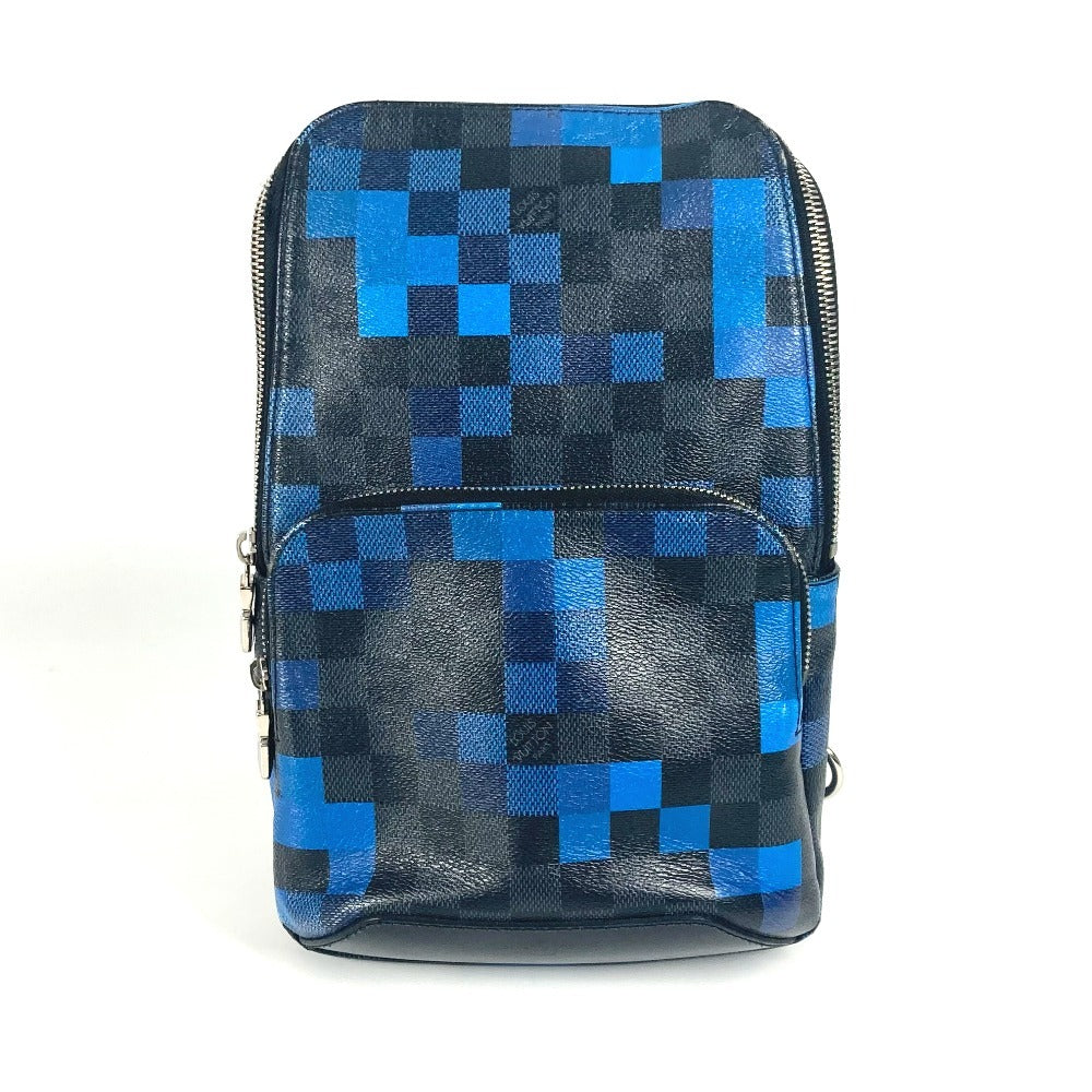 Louis Vuitton Sling N40067 Damier Grafitto Damier Canvas Blue Crossbody Bag