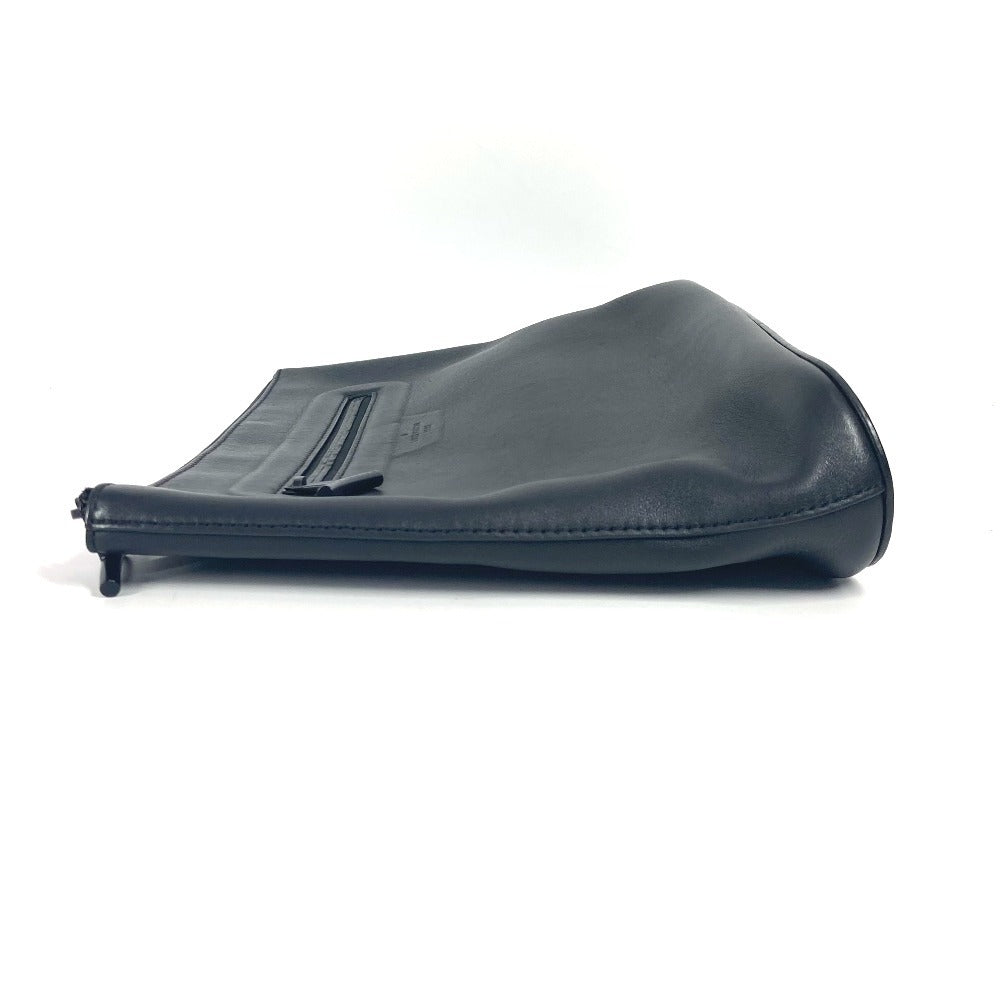 Louis Vuitton M63268 Dark annity pochette cosmos Leather Black Clutch Bag Ot 12