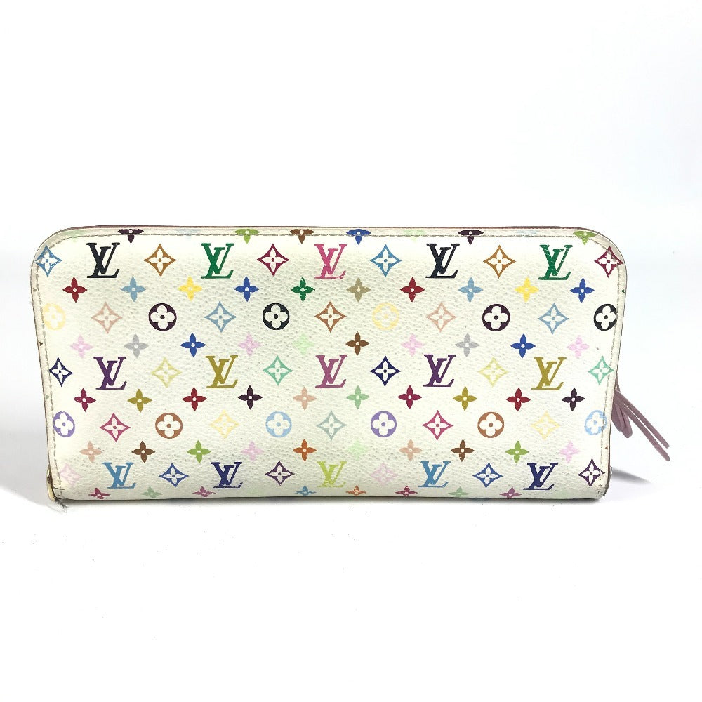 Louis Vuitton Long Purse M93751 Portefeuille Ansolit Monogram Canvas White Multicolor Wallet Case