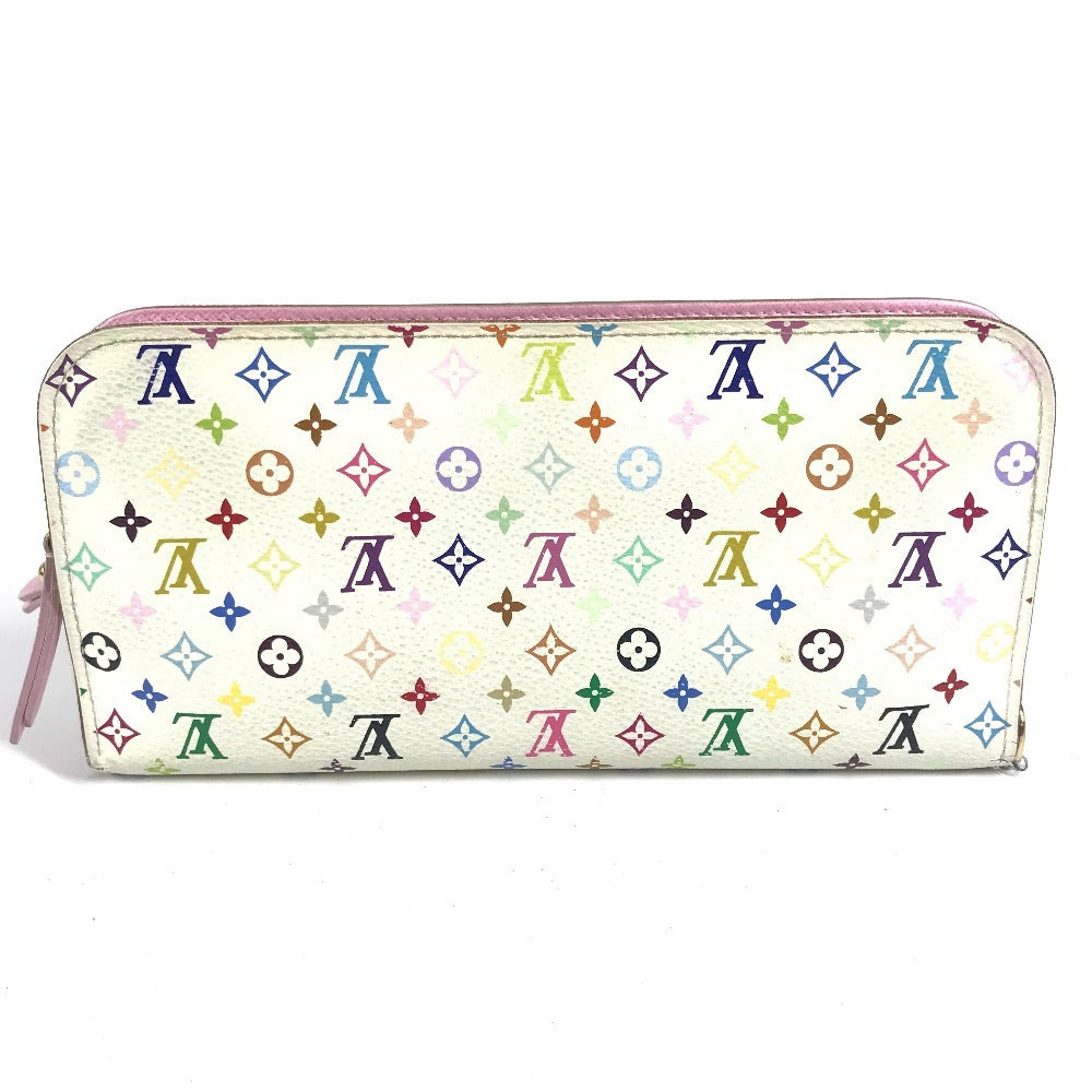 Louis Vuitton Long Purse M93751 Portefeuille Ansolit Monogram Canvas White Multicolor Wallet Case