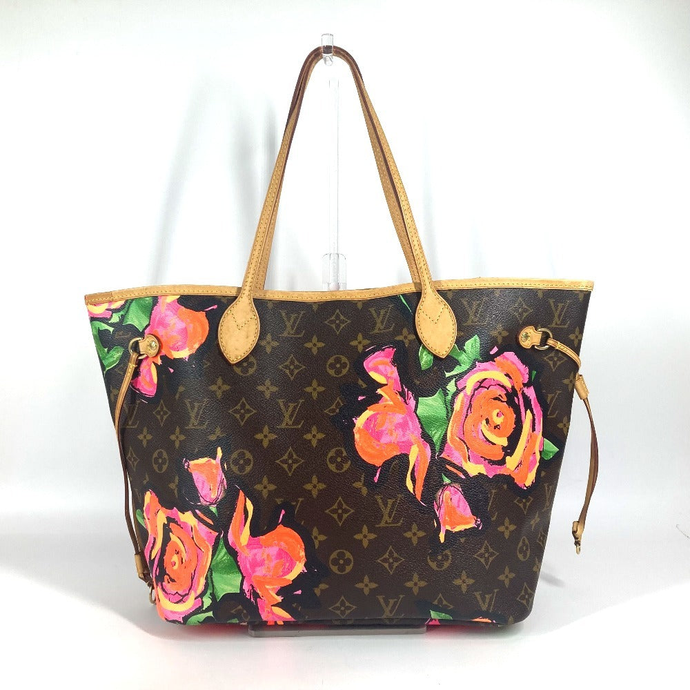 Louis Vuitton M48613 Rose Neverfull MM Monogram Canvas Brown Tote Bag